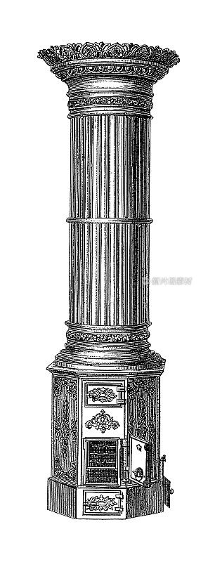 煤炉|古董家居插图
